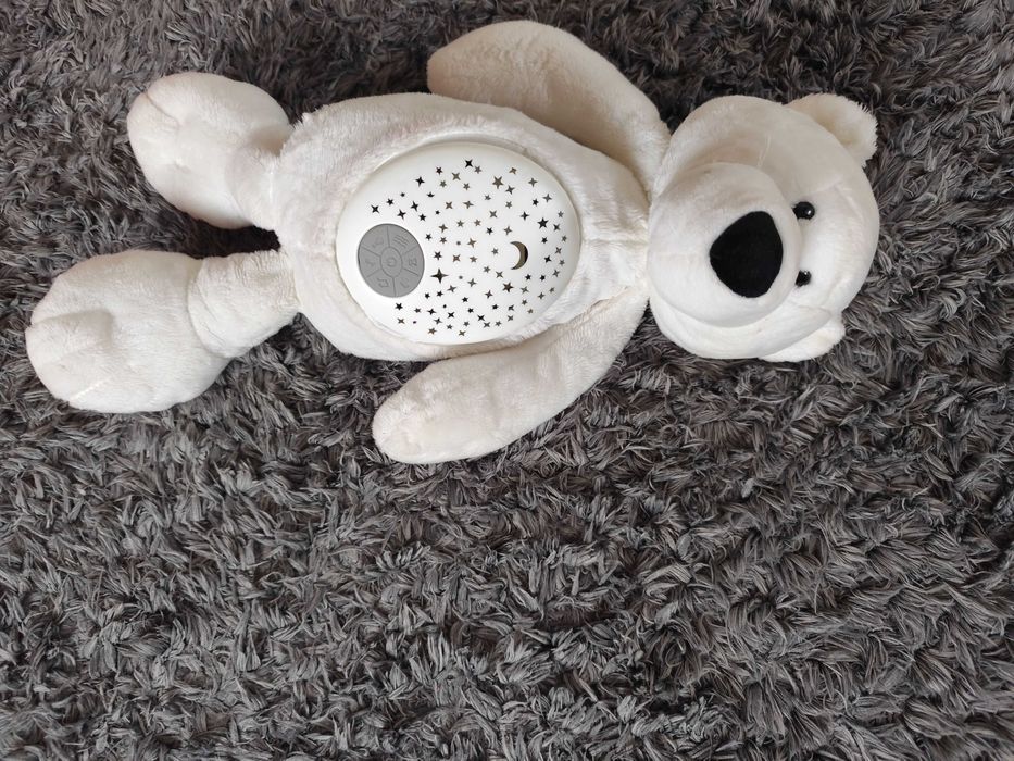 Промоция Люлка шезлонг Wunderkid+Нощна лампа с проектор+Интерактивно килимче Thinkle Stars - Малкото пингвинче