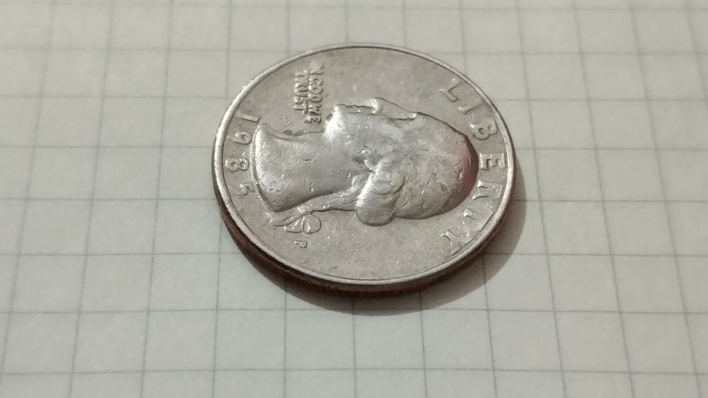 Liberty 1985 (p) UNITED STATES OF AMERICA quarter dollar.