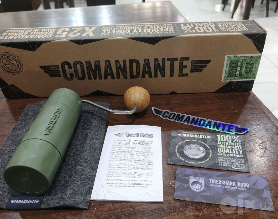 Ручной кофемолка Comandante X25 Trailmaster Forest Made in Germany