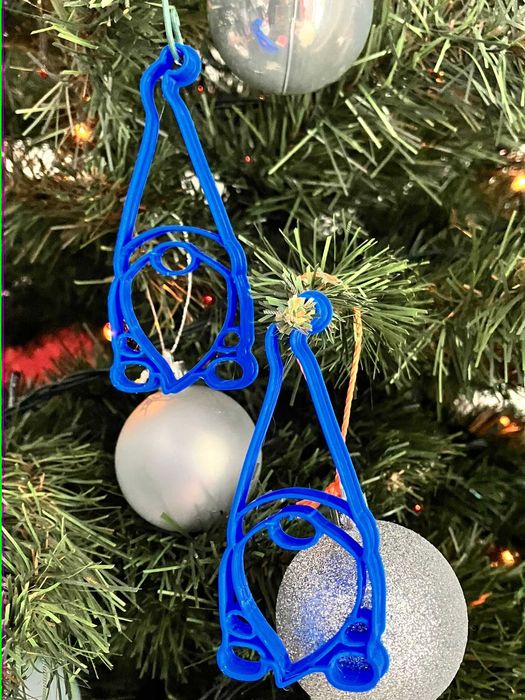 Gnomi de Crăciun 3D - Pe Bucată sau Seturi - Albastru, Roșu, Alb