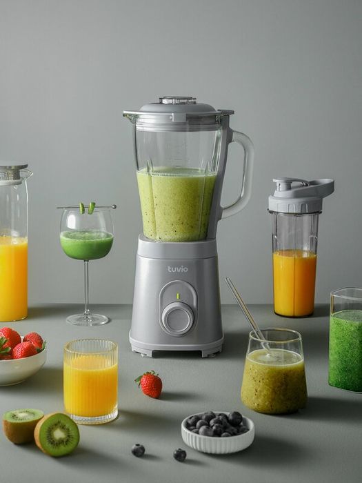 Блендер стационарный со стеклянной чашей и дорожным стаканом Tuvio