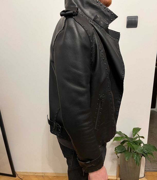 Geaca de Piele Naturala KIKIMRA, Neagra, Marimea S