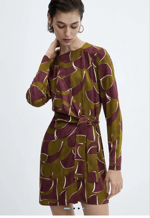 РОКЛЯ С ПРЕХЛУПВАНЕ mango с етикет