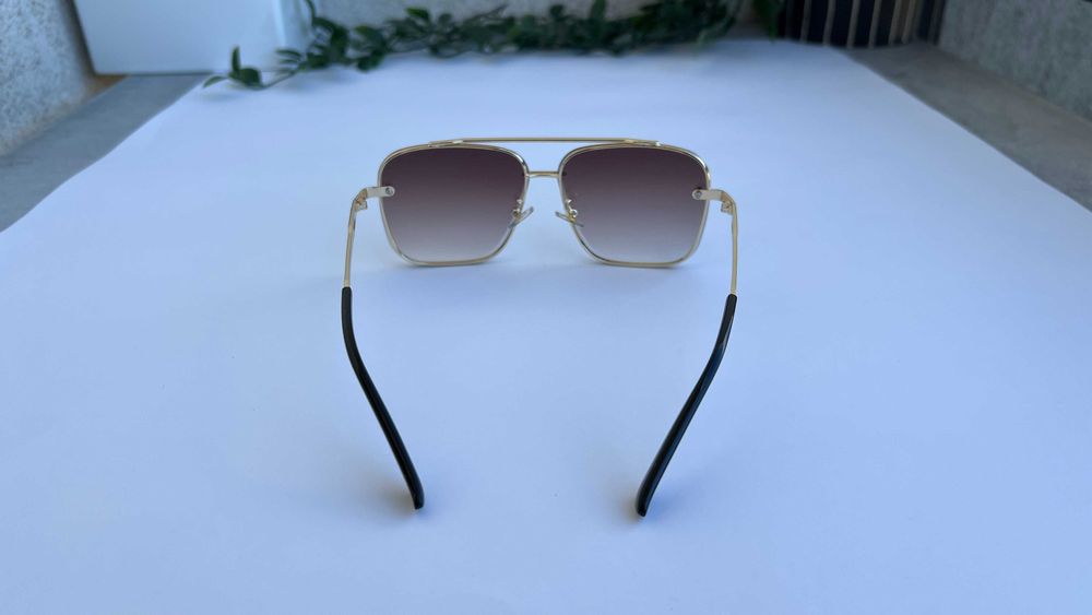 Ochelari de soare Dita Mach Six - Rama aurie Lentile maro degrade