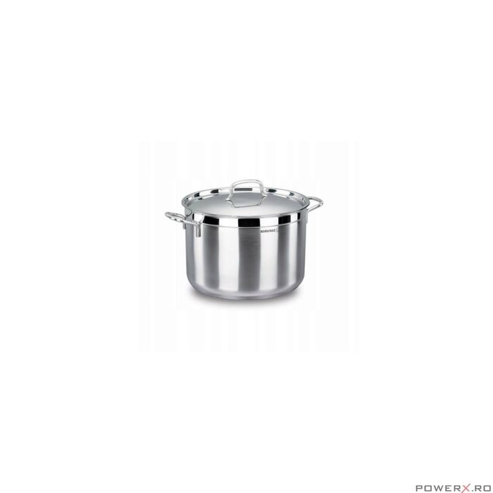 Oala cu capac din inox, 26X16cm 8.5litri, compatibila cu toate