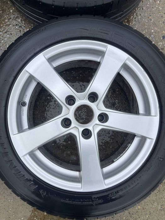 Set jante aliaj R16 Gama VAG 5x112 cu anvelope de vara 205 55 R16