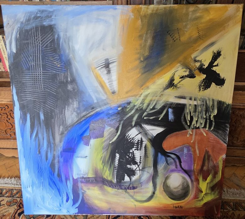 Tablou abstract expresionist modern