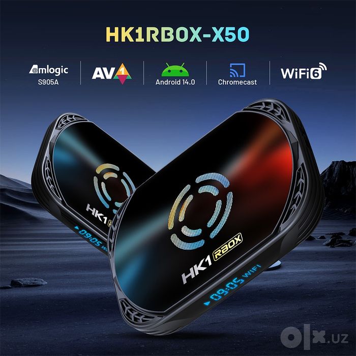 Android TVBOX HK 1 RBOX- X50 4/32  работает на 64bit Системе
