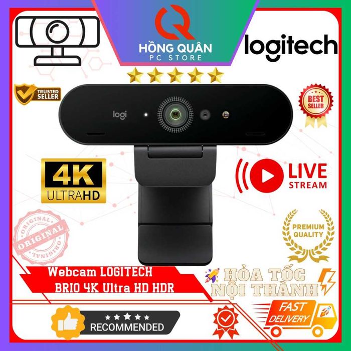 Logitech BRIO Webcam 4K UltraHD Video&HDR Videochat,Gaming,Streaming