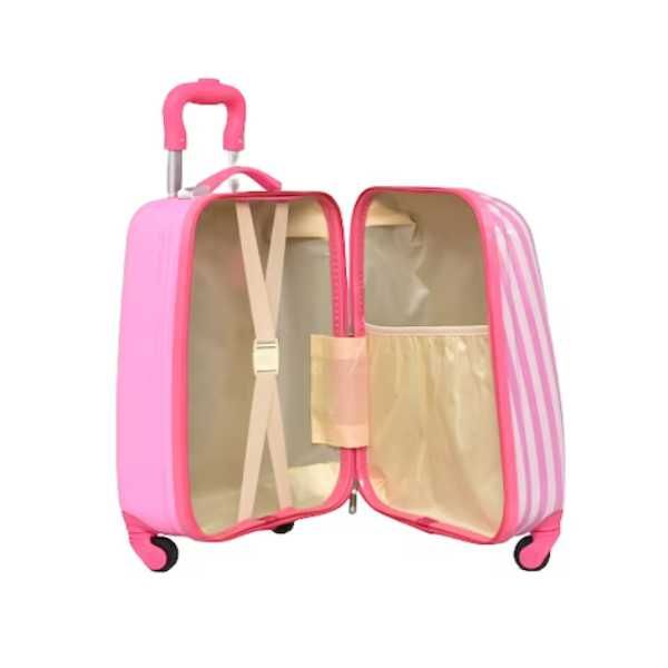 Комплект куфар и раница, За деца, Котета, Розов