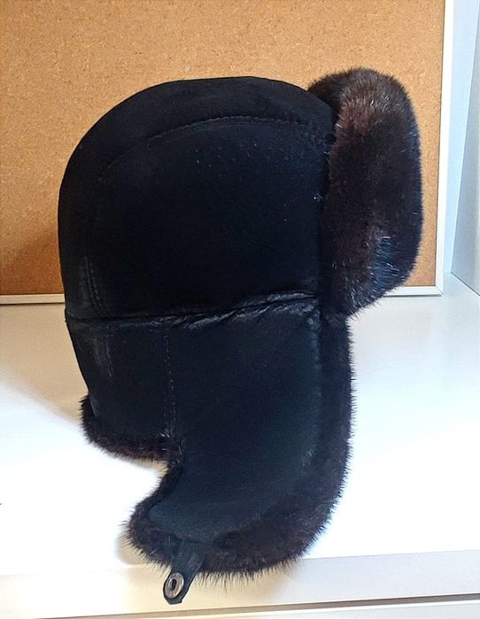 Шапка-ушанка норковая