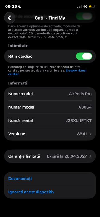 Vand urgent  casti airpods 3 pro fara cutie fara incarcator ,
