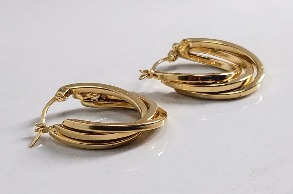 Cercei din aur galben 14K – gramaj 4,00 gr