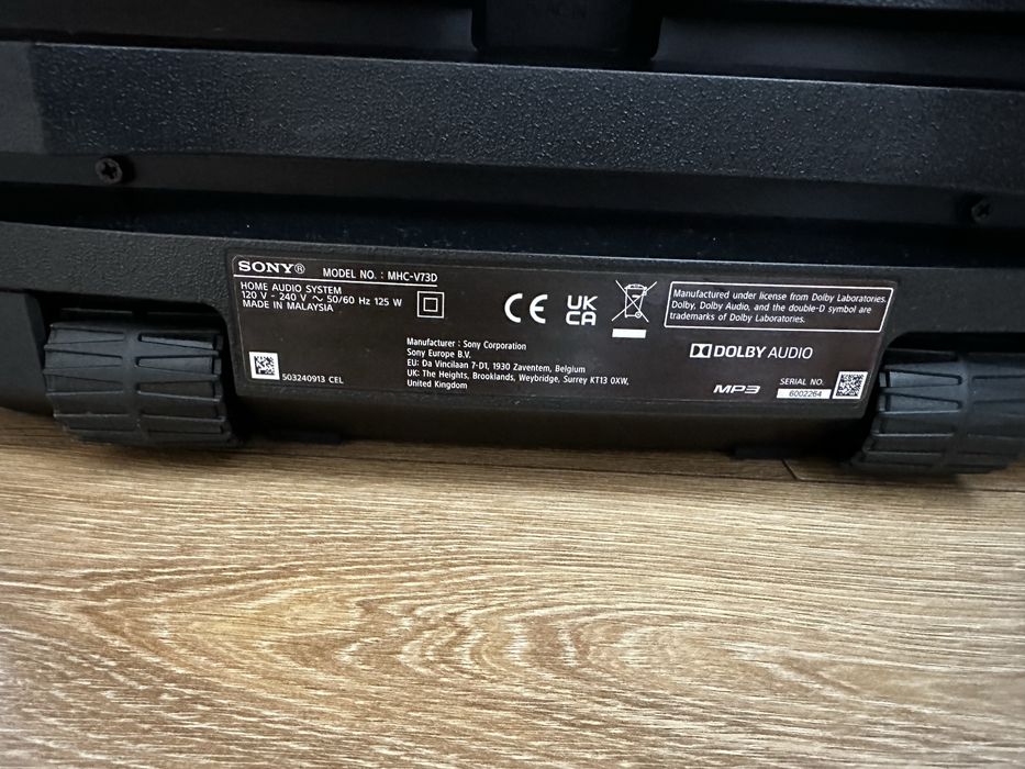 Sony MHC-V73D мощна парти тонколона