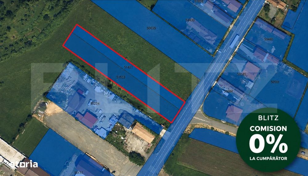 Teren intravilan de vanzare, 4.000 mp (40 ari), zona Morareni