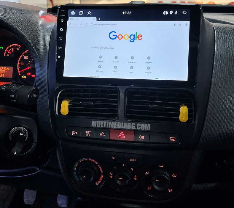 Fiat Doblo 2 2010 - 2014 Мултимедия Навигация Android