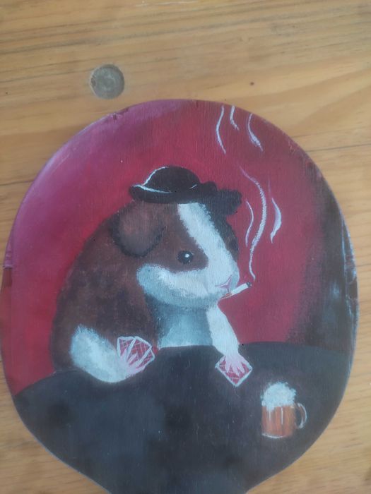 Paletă pictată manual