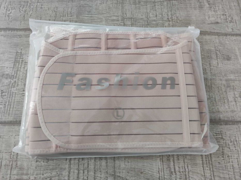 Centura abdominala postnatala, 3 piese, crem, nou, marimea L