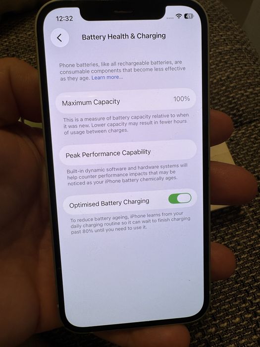 iPhone 12 Green – 64 GB –100% baterie Noua