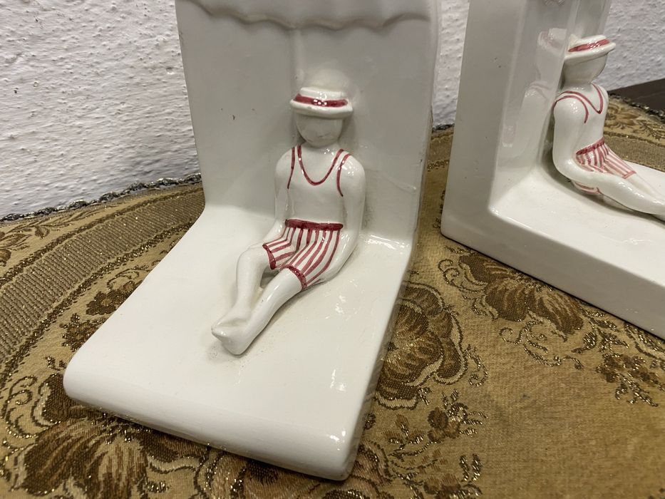 Стопери за книги Италия порцелан 1970-те плажна фигура