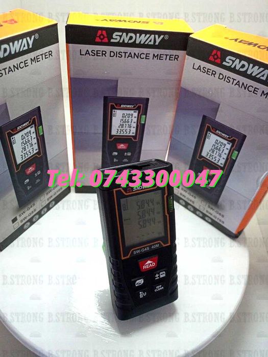 Dispozitiv Masura Laser 40m Sndway Digital Portabil Usor De Manevrat