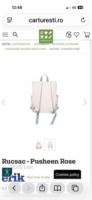 Rucsac - Pusheen Rose