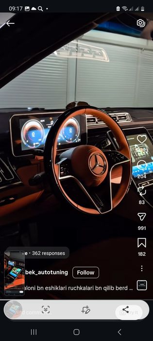 Mersedes-bens  s350 w221dan 223  qilingan