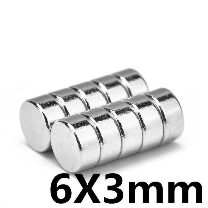 6x3mm МАГНИТ неодимов N52, Neodymium magnet NdFeB magnit