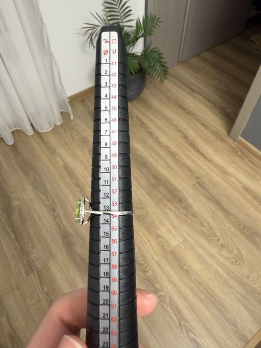 Inel aur alb 14k cu pietre pretioase