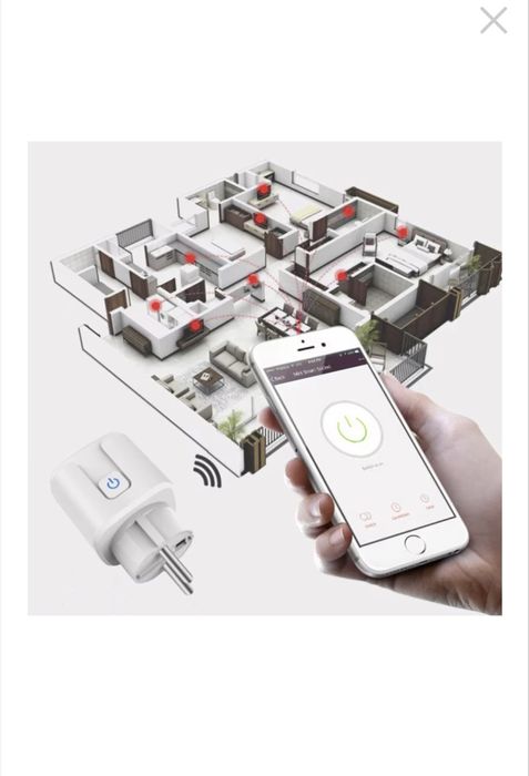 Wi fi Smart plug. Смарт контакт с приложение и alexa