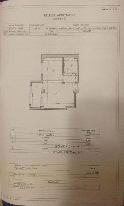 Militari residence Vând ap 2 cam. 46mp