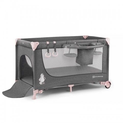 Бебешка кошара  KinderKraft Joy  Розова + Обиколник Cangaroo