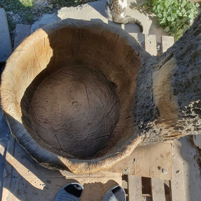 Малка дворна чешма от щампован бетон