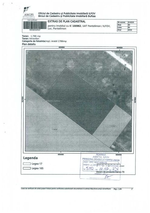 Teren de vanzare Pantelimon Cernica - Biserica Noua