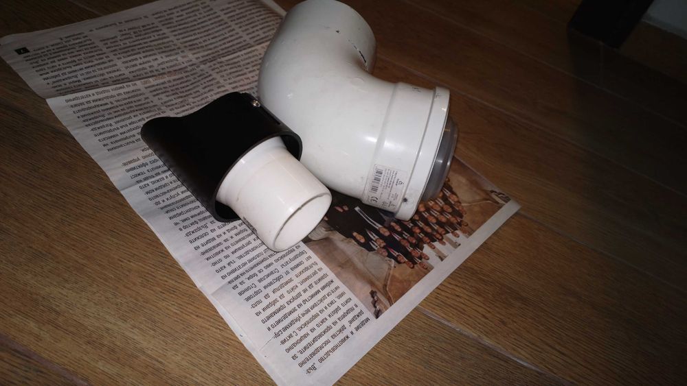 Коляно 60/100 мм за кондензни газови котли + накрайник 60 мм