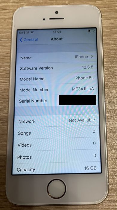 iPhone 5s - отключен