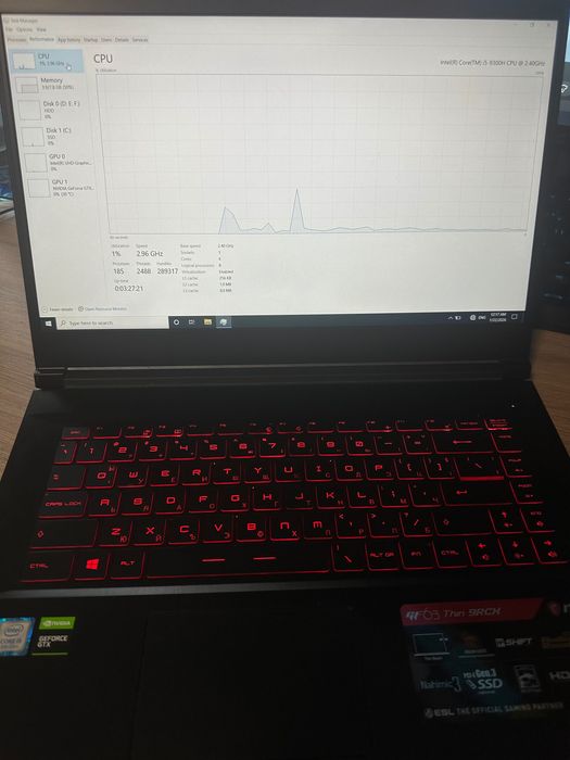 Гейминг лаптоп MSI Thin 9RCX