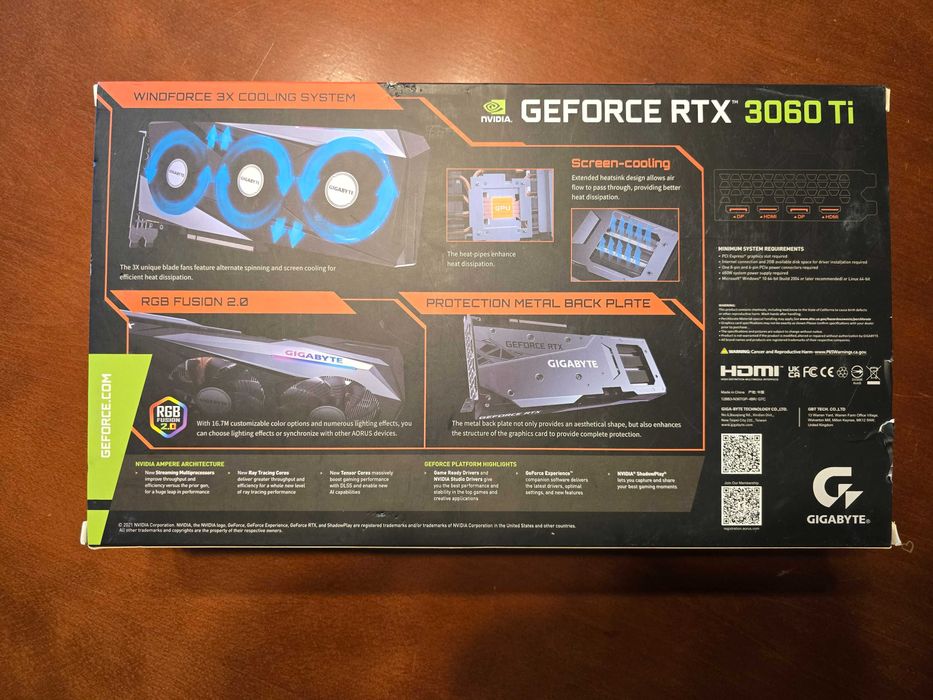 Gigabyte RTX 3060Ti Gaming OC PRO 8G