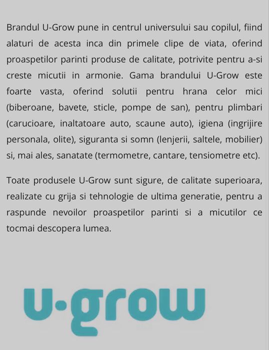 Scaun Auto Pentru Copii, U-Grow, 9-36 kg, Gri , Imprimeu Pisicute