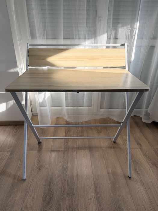 Vand Birou pliabil, cu raft, Tablezy InnovaGoods, otel/MDF, alb, 97 cm