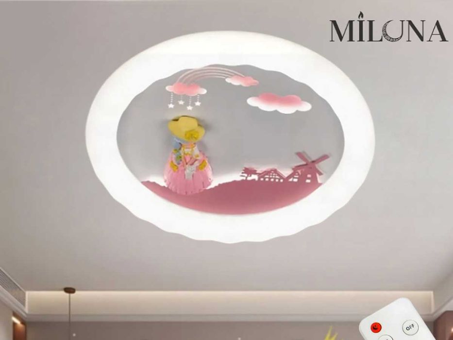 Lyustra LED pultli,svetilnik,bolalar xonasi uchun,3xil yoritish,qandil