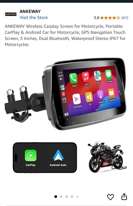 Navigatie wireless motocicleta, 5 inch, sigilate, transport ZERO