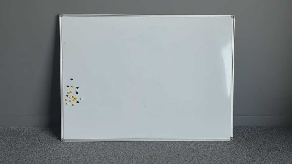 Tablă magnetică Whiteboard, 90x120 cm ramă aluminiu