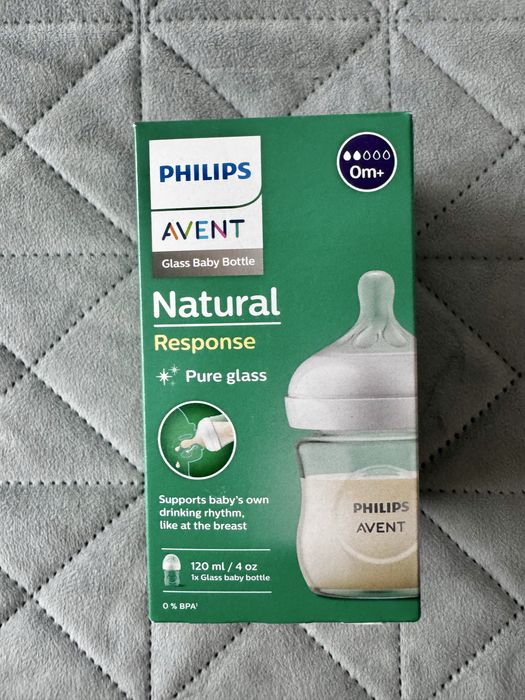 Biberon din sticla Philips Avent Natural Response