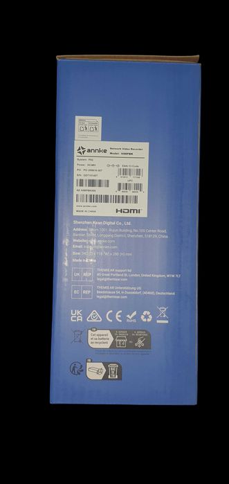 Професионална система за видеонаблюдение ANNKE – 12MP (4 камери + NVR)