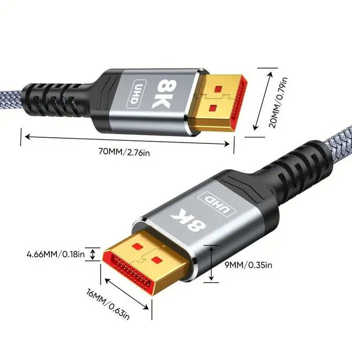 DP 1.4b 8К/60Hz "FPS MAX" ULTRA-трансферен HIGHWINGS* DP 1.4b/32.4Gbps