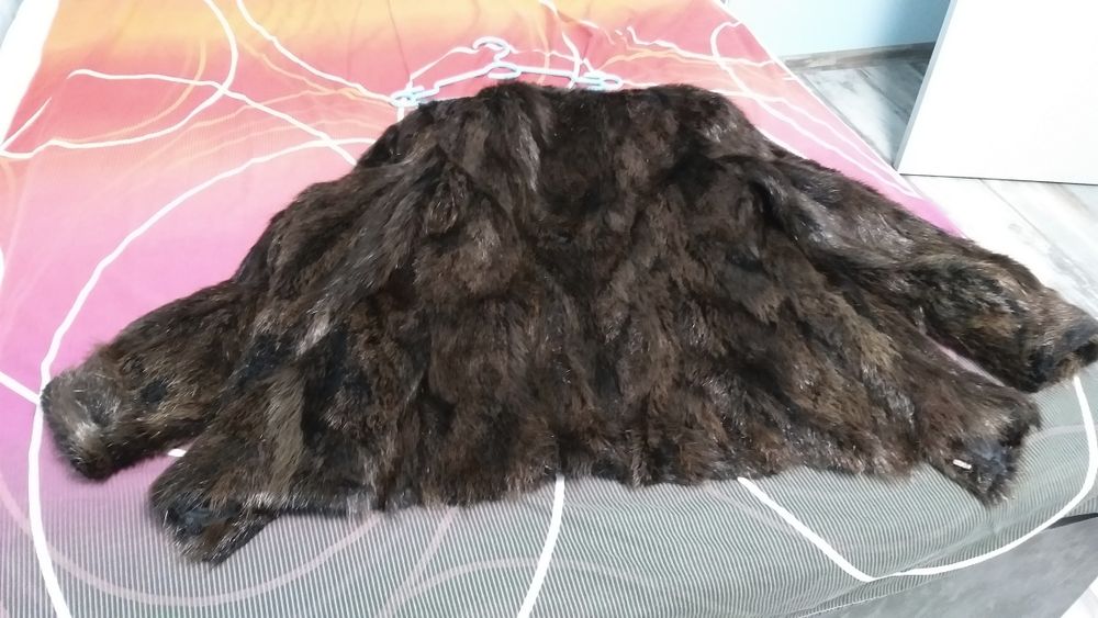 Кожух от нутрия тъмно кафяв