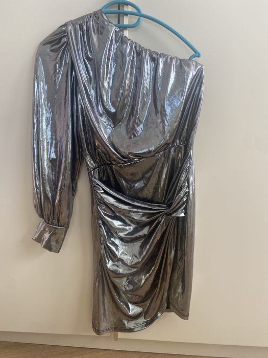 Рокля парти металик