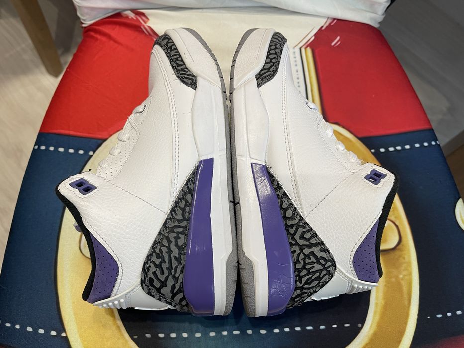 35 Детски Маратонки Nike Air Jordan 3 Retro Dark Iris Purple Basket
