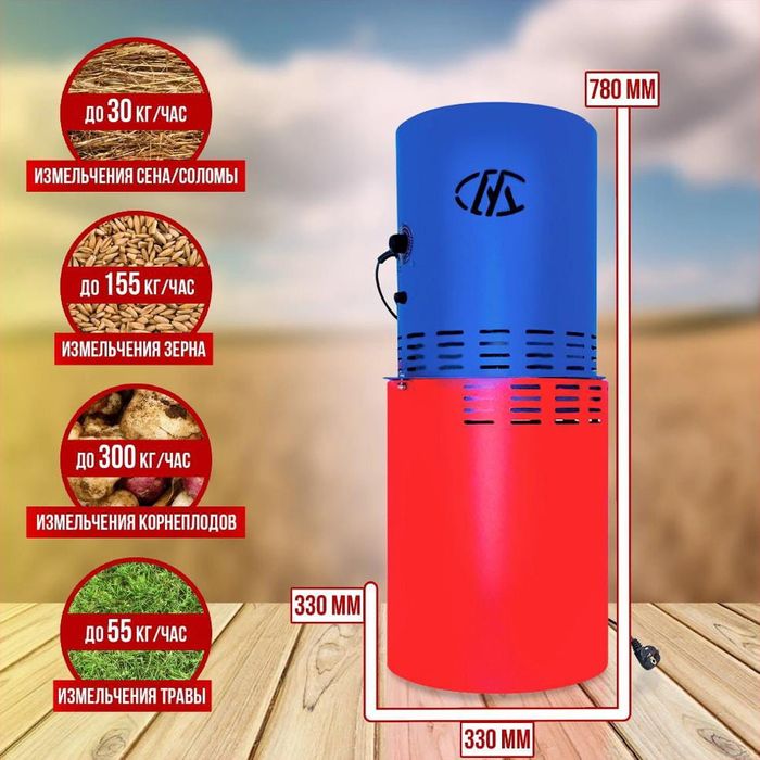 Зернодробилки Фермер универсальные